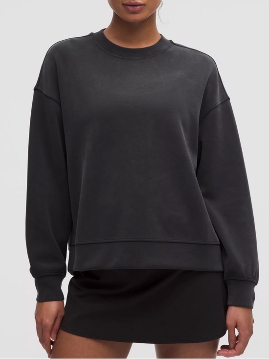 lululemon athletica Tops - Lululemon Softstreme Crewneck Oversized Pullover Large Grey
